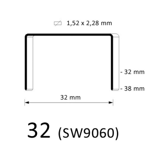 32 Staple, different lengths