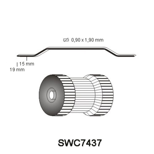 SWC7437 Staple, different lengths