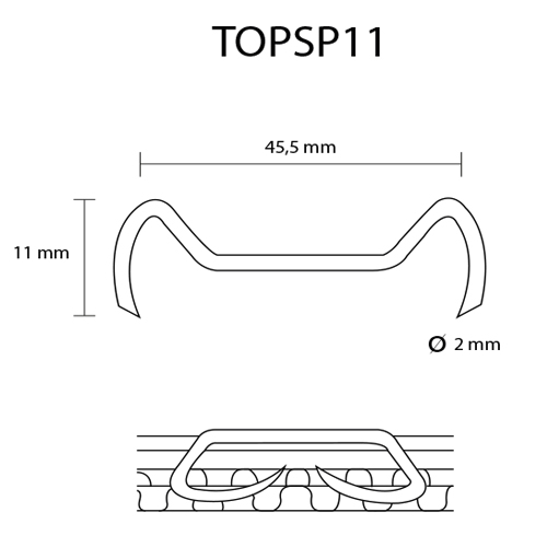 TOP SP Staple, different lengths