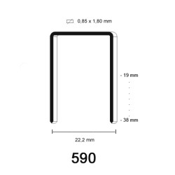590 Kram, diverse lengtes