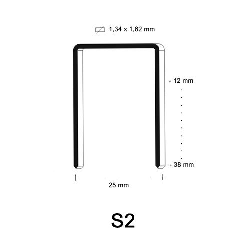 S2 Staple, different lengths