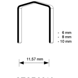STCR2619 Staple, different lengths