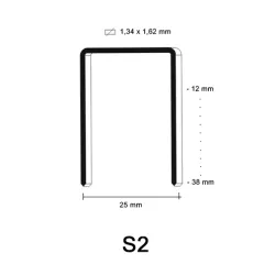 S2 Kram (WC), gegalvaniseerd, 30 mm