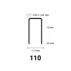 110 Staple, different lengths